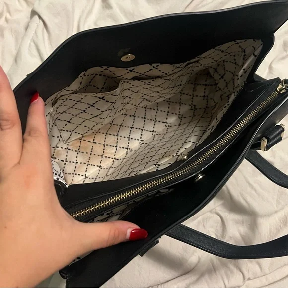 Kate Spade Black Shoulder Bag with Gold Accents - Picture 6 of 9